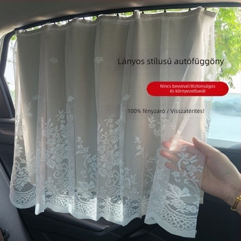 Hercegnő-stílusú univerzális autófüggöny kártya-sínnel (PMMA; beépített telepítés; kompatibilis meghatározott modellekkel; Xiong keji márka; az autó ablaka)