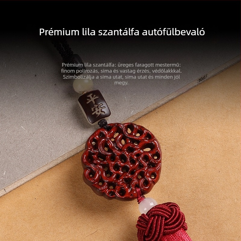 Autó belső dísze – Rosewood, rajzfilm stílus, belső dekoráció a visszapillantó tükörhöz