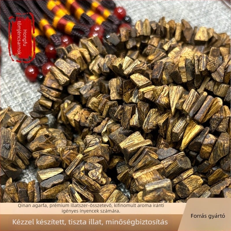 Természetes agarfa autós függődísz búzaszem motívummal