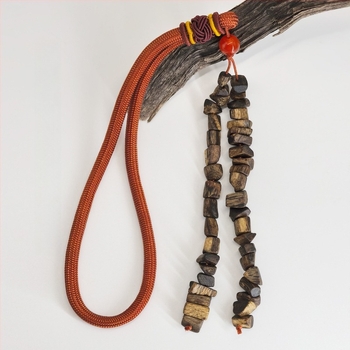 Qinan agarwood autó tükör medál, összeszerelt, kínai stílus, irodalmi retro, 2024 tél