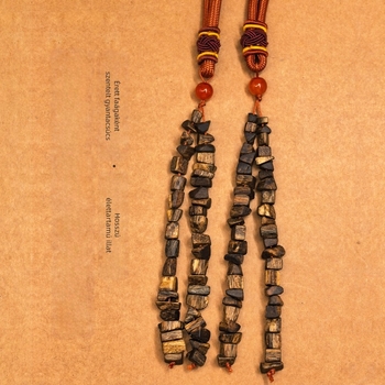 Qinan agarwood autó tükör medál, összeszerelt, kínai stílus, irodalmi retro, 2024 tél