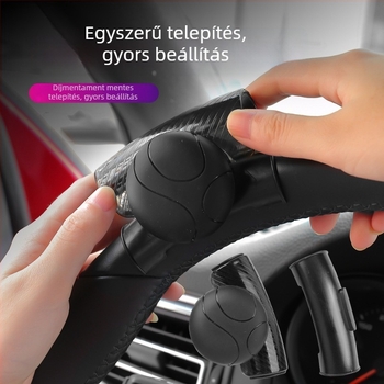 Szilikon kormánykerék-erősítő golyó, csapágytípusú, 360° erőfeszítés-megtakarítási segéd, méretek 8,5 × 5,5 cm, súly 65 g