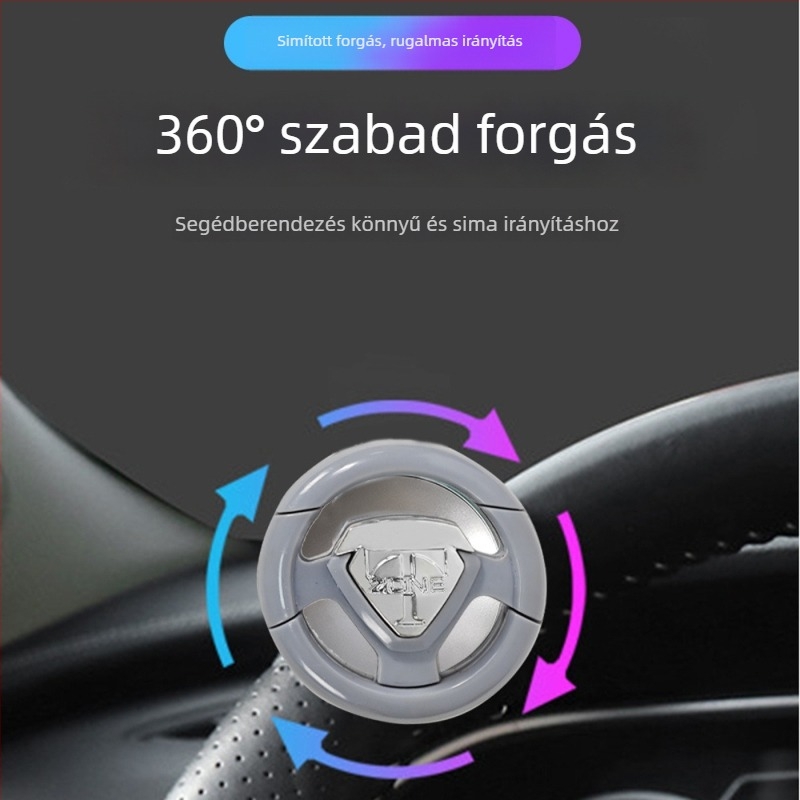 Autó kormánykerék erősítő, ABS+vas, 85 g, Minden modellhez kompatibilis, Logó nyomtatás elérhető
