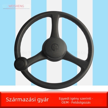 Villás targoncához való kormánykerék WS370, poliuretán, kompatibilis mérnöki gépekkel, mezőgazdasági gépekkel és autóipari kormányrendszerekkel.