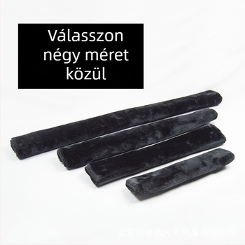 Plüss autós öv vállpárna – belső dekoráció, poliészter, 100 g, logónyomtatás: Igen