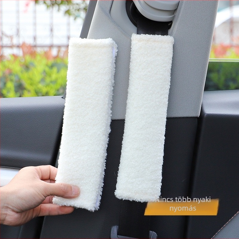 Autóöv vállvédő - Rajzfilm bárány velúr, poliészter, praktikus dizájn, súly 0.05, márka Qiao Lin