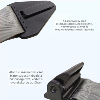 Carfu állítható gyerekbiztonsági övfogó anti-fulladás dizájnnal, poliészter