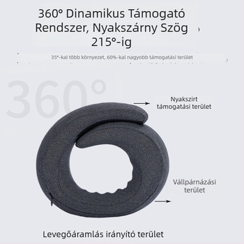 Memóriahabos utazó párna, U-alakú nyakpárna, huzat tej-velúr, modern minimalista stílus