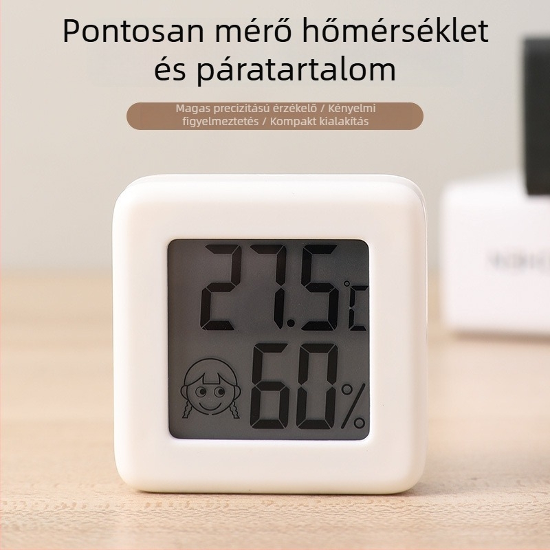 Beltéri hőmérő és páratartalom-mérő digitális kijelzővel – nagy pontosságú hőmérséklet- és páratartalom-érzékelő a baba szobája számára
