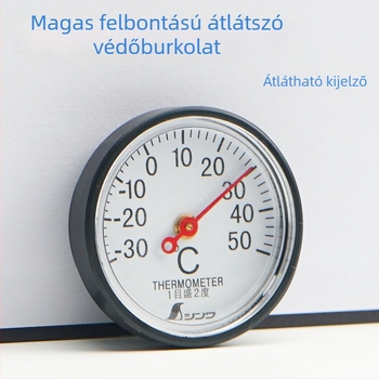 Mini bimetál hőmérő belső használatra, hűtőhöz és autóhoz, modell 72675, mechanikus, márka Friendly