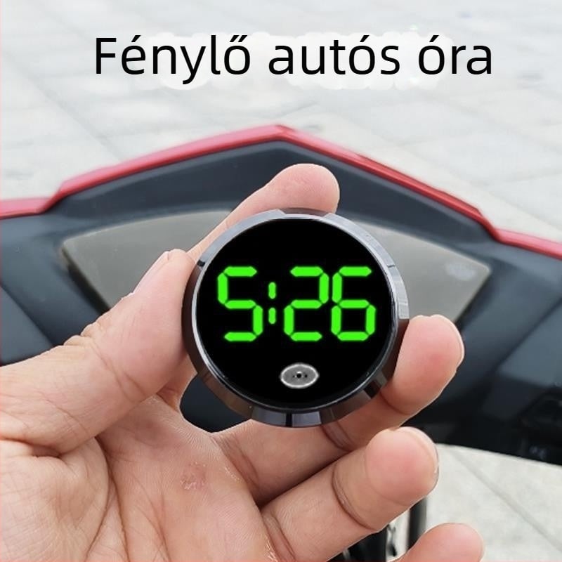 Autó vízhőmérséklet-jelző, állítható szögű, ragasztóval rögzíthető