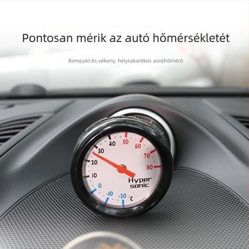 hypersonic mini hőmérő — ABS anyag, kerek kialakítás, autóhoz