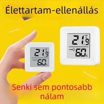 Beltéri digitális hőmérő és higrométer, falra szerelhető, száraz/ nedves kettős mérés, otthoni és babáknak - Modell: Gyártói közvetlen ellátás kereszt-származásra