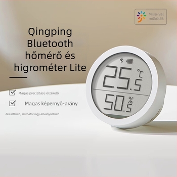 Qingping Bluetooth hőmérő és higrométer Lite – nagy pontosságú beltéri környezetfigyelő, e-ink kijelzővel, modell CGDK2, 1,5V gombelem.