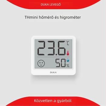 Duke digitális hőmérő nedvesség kijelzővel otthoni környezet figyeléséhez — beltéri/kültéri, öntapadó vagy állványra rögzíthető