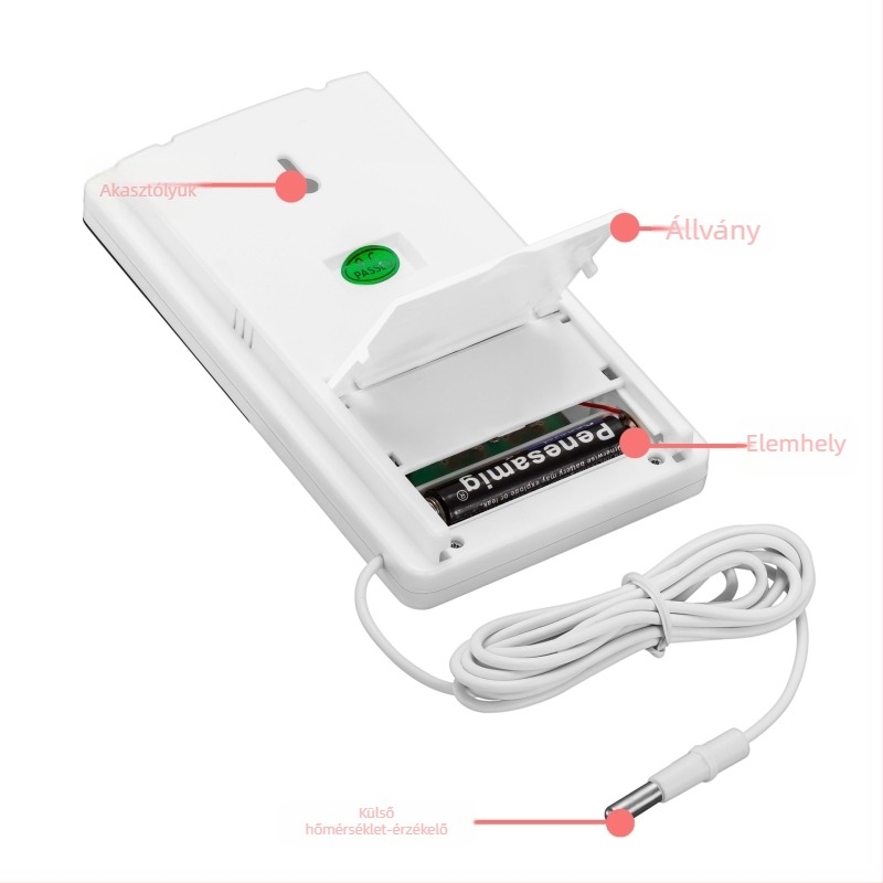 TA318 Digitális beltéri–kültéri hőmérő-higrométer – Nagy kijelző, hőmérséklet és páratartalom mérése