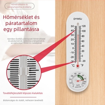 Ipari üvegházak és állattenyésztés számára hőmérséklet- és páratartalom-mérő, nagy pontosságú higrométer-thermometer, otthoni használatra