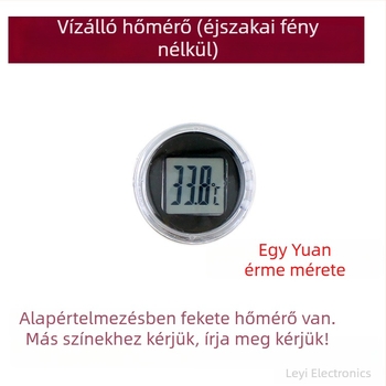 Digitális hőmérséklet- és páratartalom-mérő – ABS műanyag + mechanizmus – Axiális típus