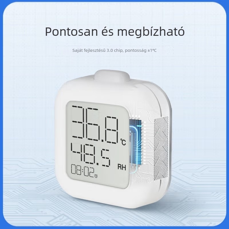 Medici JR108 Digitális hőmérséklet- és páratartalom-mérő belső használatra, a babaszobába, háttérvilágítós kijelzővel