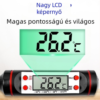 Sondás hőmérő autóhűtőhöz/fagyasztóhoz és háztartási klíma kiáratának mérésére, modell Bbf3588772192907081