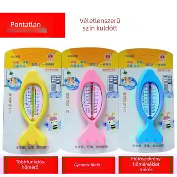 Beltéri/kültéri hőmérő állítható szögű kivitelben, vízhőmérséklet-mérő fürdőszobához és hűtőhöz