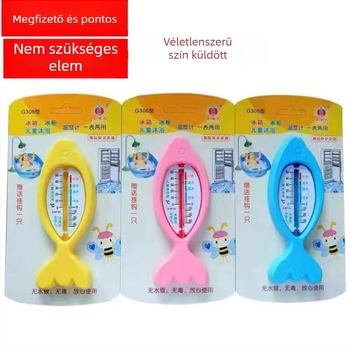 Beltéri/kültéri hőmérő állítható szögű kivitelben, vízhőmérséklet-mérő fürdőszobához és hűtőhöz