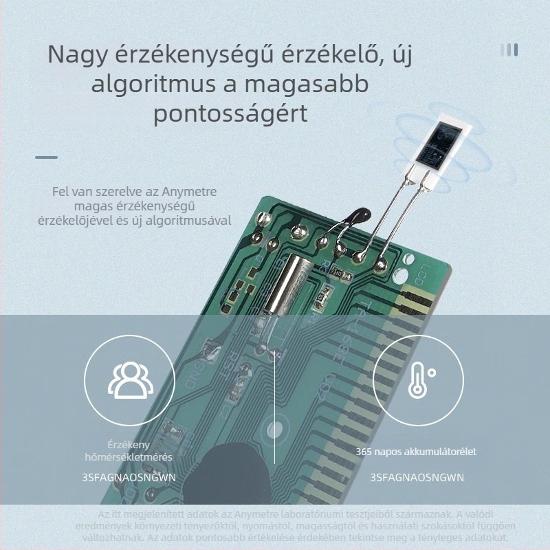 JR912 Hőmérséklet- és páratartomérő – beltéri környezeti monitor, kiváló pontosság, digitális kijelző, otthoni használatra, Meide Time