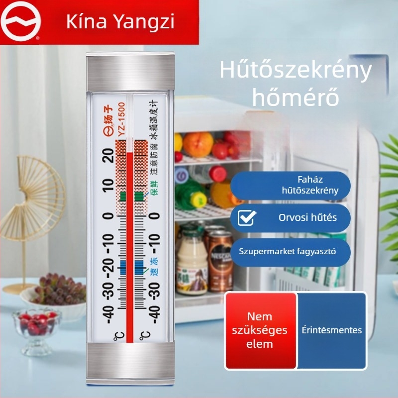 Yangzi hűtő- és fagyasztó hőmérő szívócsészével, háztartási hideg tárolásra
