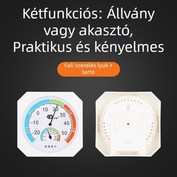 Beltéri hőmérő és higrométer - asztali vagy falra szerelhető, modell ST-2088, -20°C-tól 50°C-ig terjedő hőmérsékleti tartomány, páratartalom pontossága 0,1% RH