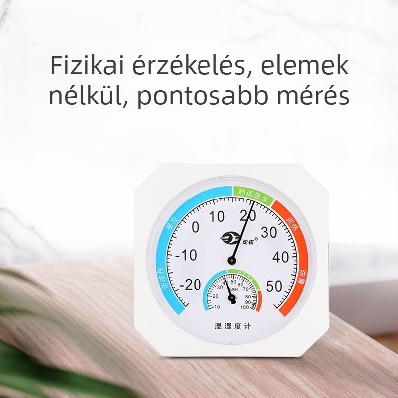 Beltéri hőmérő és higrométer - asztali vagy falra szerelhető, modell ST-2088, -20°C-tól 50°C-ig terjedő hőmérsékleti tartomány, páratartalom pontossága 0,1% RH