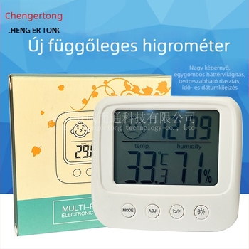 E0828 Mosolyarcú hőmérő és higrométer otthoni használatra