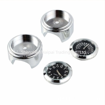 Motorkerékpár kormányóra HPQ M25714 — alumínium ötvözet — idő és hőmérséklet kijelzés