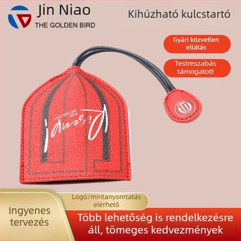 Kioldható kulcstartó nőknek, elegáns puha bőrből, kulcs- és kártyatartó elektromos autóhoz