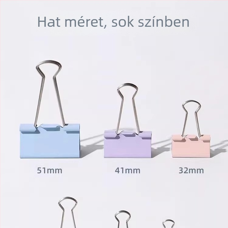 Klipekészlet: Binder Clips, Tail Clips, Document Clips, Butterfly Clips, Fishtail Clips, Phoenix Tail Clips, Swallowtail Clips — Márka: Friendly; Anyag: Egyéb; Termék típus: Egyéb