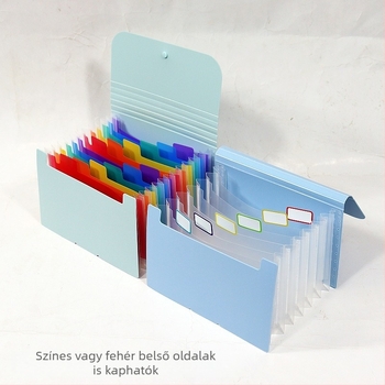 Mini A6-os mappa – Többszintes, álló accordion típusú dokumentumszervező ID-kártyákhoz, útlevélhez és nyugtákhoz