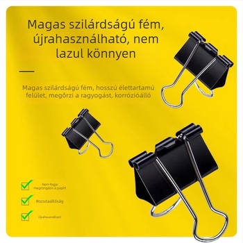 Deli fém klipek: irat- és dosszié-klipek, hattyúformájú klipek, dokumentumklipszek, halhas- farokkal rendelkező klipek, jegyklipszek