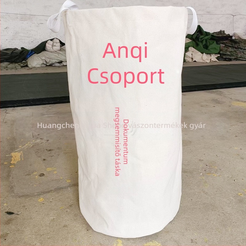 Bizalmas dokumentumtároló táska, vászon, húzózáras záródás, alj és oldalsó paneles kivitel, testreszabható, Huasheng Canvas márka