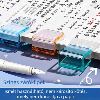 Qiwang műanyag sarokklipsz push-pull mechanizmussal a dokumentumok rendezéséhez