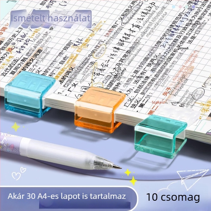 Qiwang műanyag sarokklipsz push-pull mechanizmussal a dokumentumok rendezéséhez