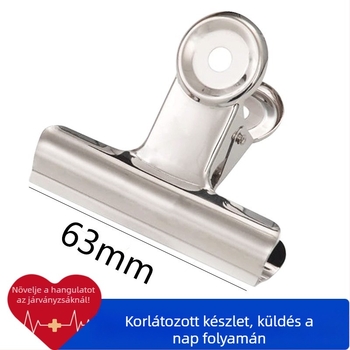Fém dokumentumklipsz hosszú farokkal, rajzfilmszerű dizájn — Anyag: fém; Márka: Other; Típus termék: számlatartó mappa; Csomagolás: egy darab.