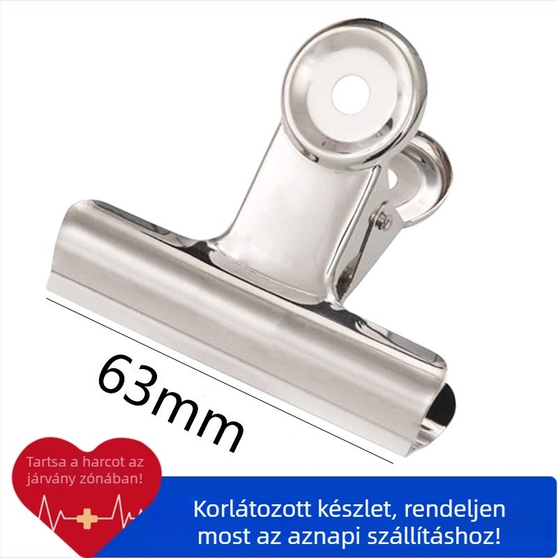 Fém dokumentumklipsz hosszú farokkal, rajzfilmszerű dizájn — Anyag: fém; Márka: Other; Típus termék: számlatartó mappa; Csomagolás: egy darab.