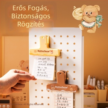Mágneses notesz-klip (Márka: Deli; Anyag: Műanyag; Típus: notesz/napló tartó)