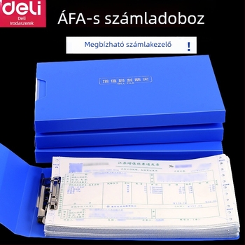 Deli 5355 műanyag számlatartó, egy erős klippel, vízálló