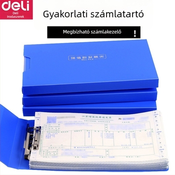 Deli 5355 műanyag számlatartó, egy erős klippel, vízálló
