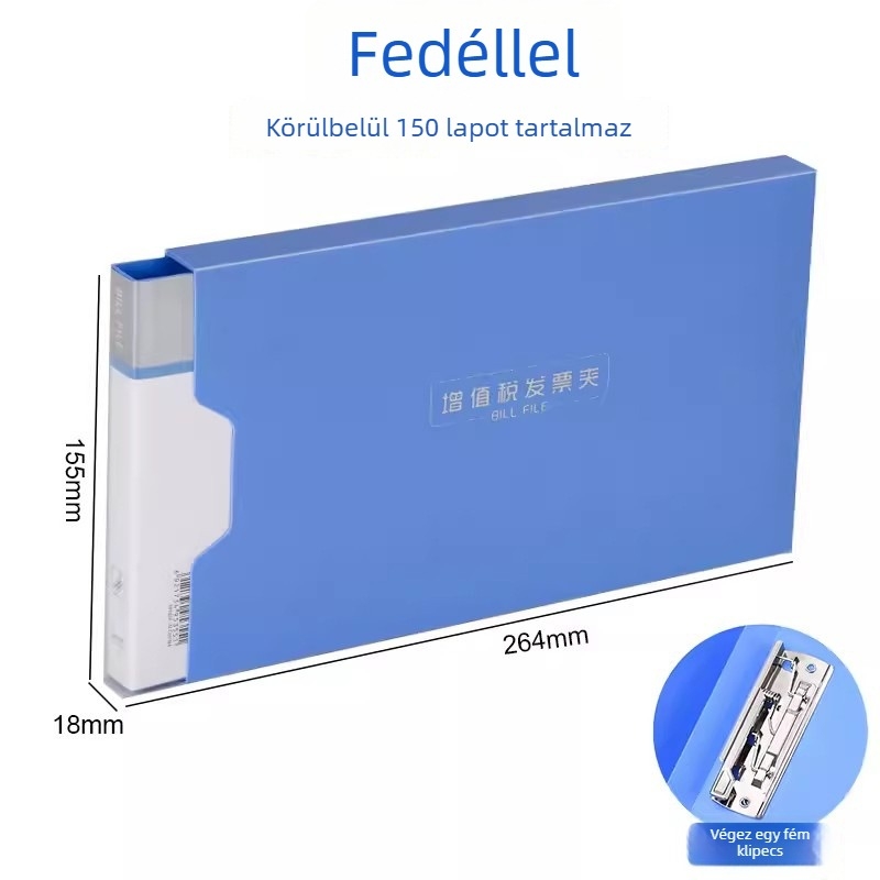 Deli 5355 műanyag számlatartó, egy erős klippel, vízálló