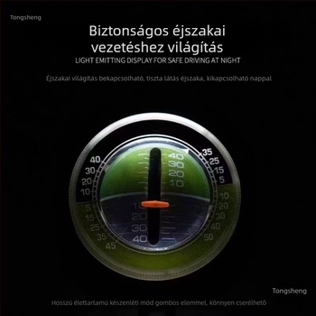 Magas pontosságú autó dőlésmérő, világító önérzékelő gömb dekoráció off-road használatra