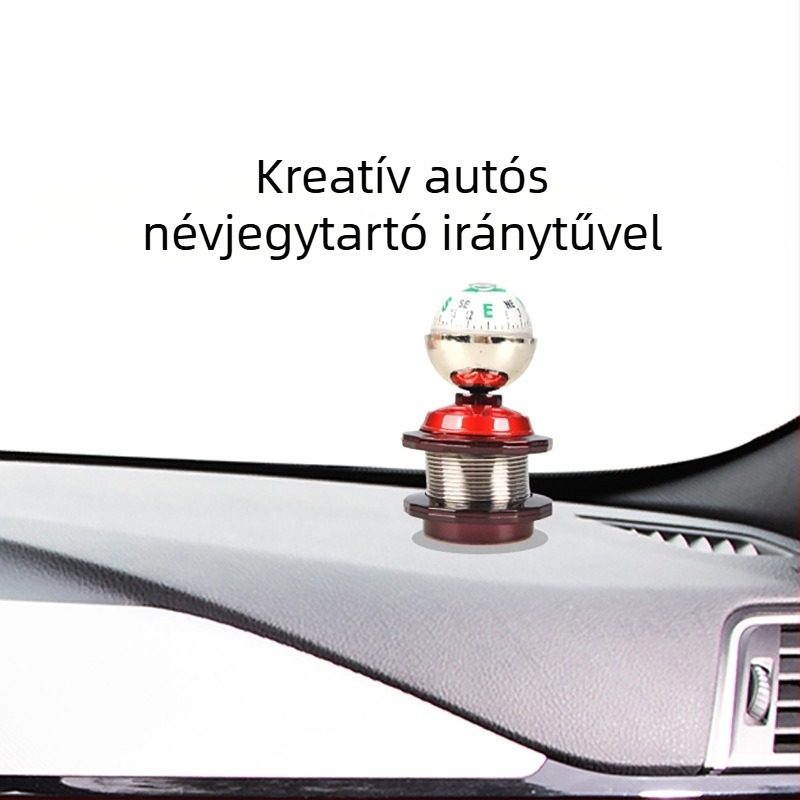 Autó műszerfal iránytű golyó – többfunkciós iránytű, műanyag kivitel, márka Wenze, járműhöz