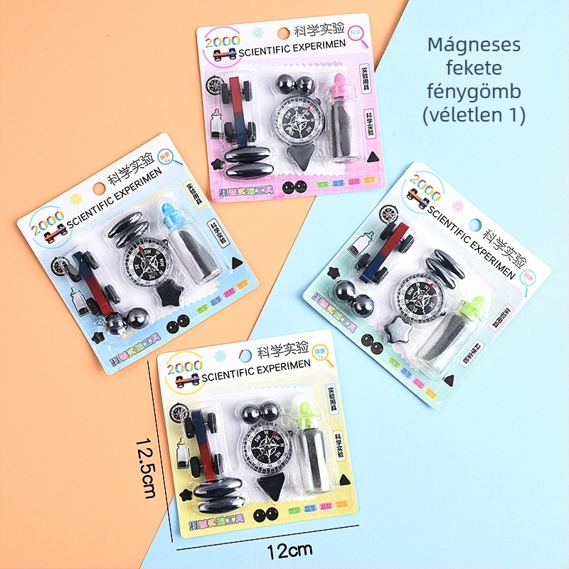 Mágneses és iránytűs tudományos kísérletszett — oktatási fizikai játék, interaktív tanulás 7–14 éveseknek