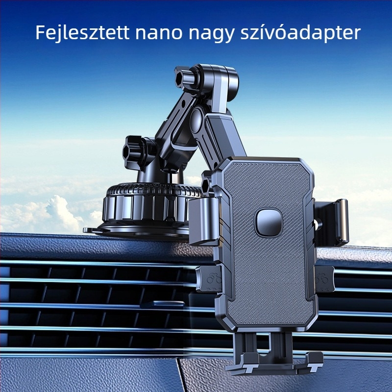 Autós telefon tartó szívófejes a műszerfalra – univerzális, testreszabható