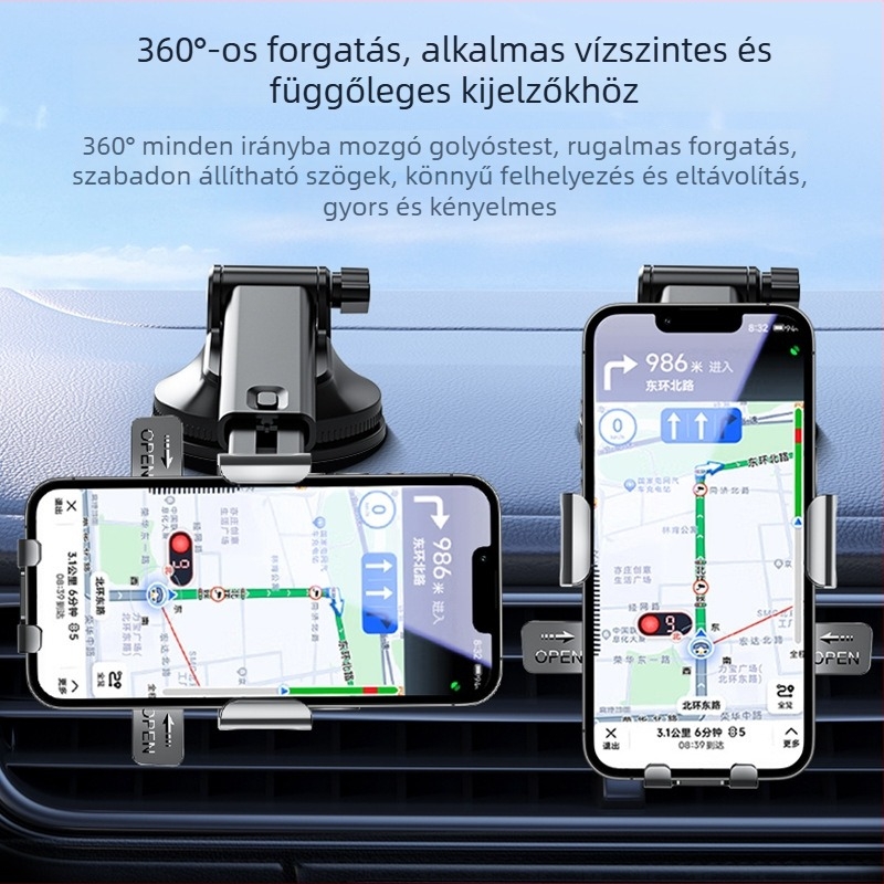 Autós telefon-tartó (ABS, divatos stílus, testreszabható)